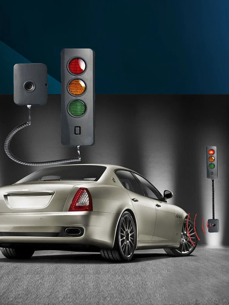 Auto Parking System Anti Collision Distance Stop Aid with Three Colors Light Car Guide Sensor Adjustable Battery Operated