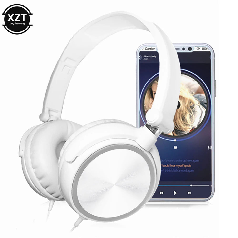 Wired Over-Ear Headphones With Mic – Stereo HD Sound