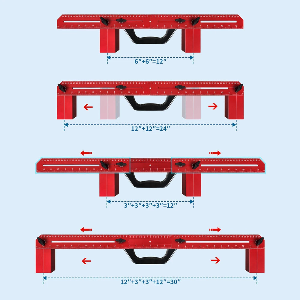1Set Framing Tools, Adjustable Framing Stud Layout Tool Stud Framing Tool for Home DIY Frame Wall Precision Measurement Jig Tool