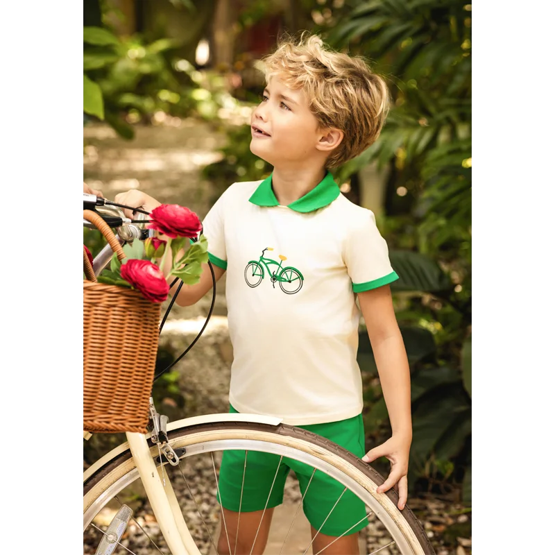 Ali Plus SS26 Printed Bike collection Family Matches Clothes boys girls baby