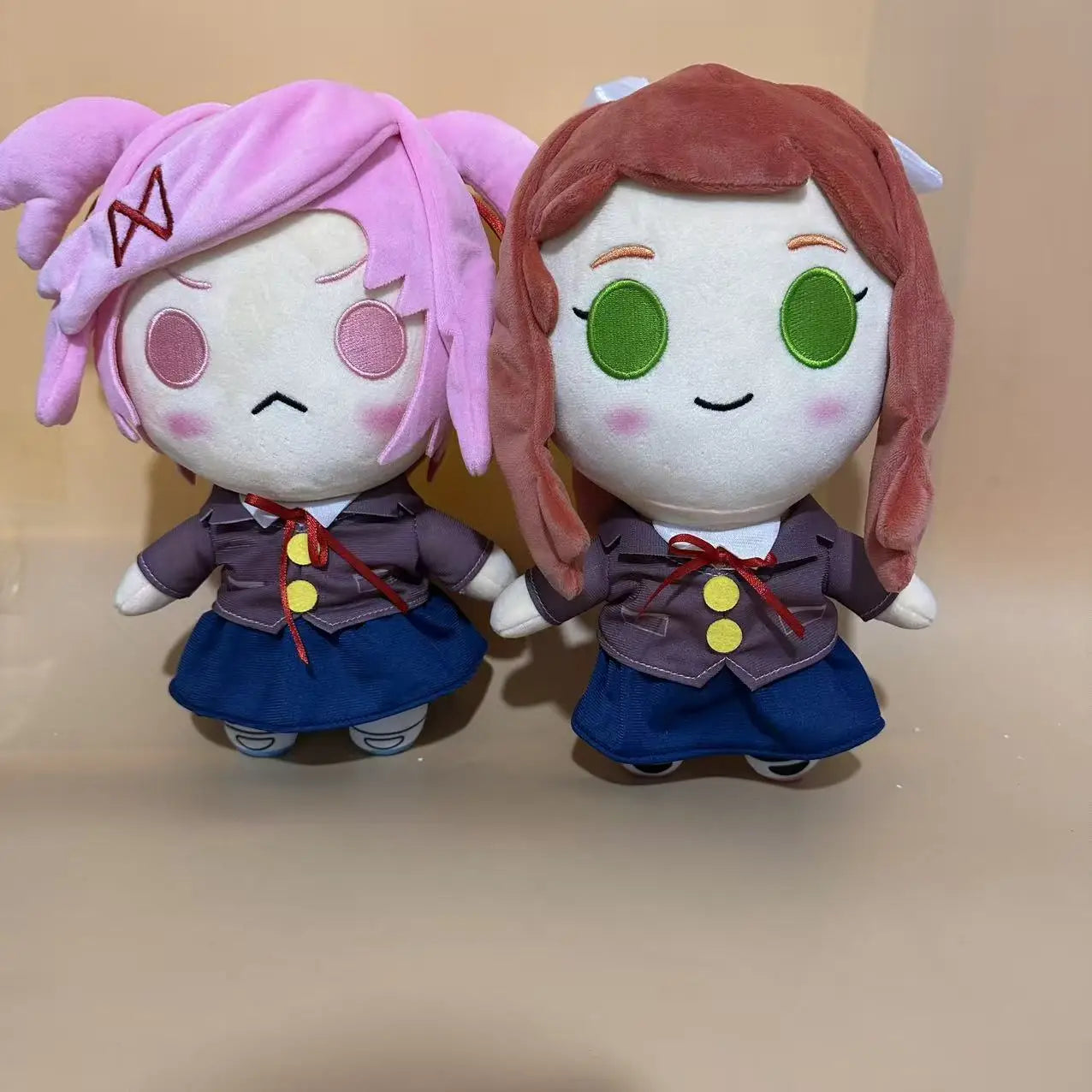 DDLC Doki Doki Literature Club Plush Toys Anime Monika Natsuki Sayori Yuri Stuffed Doll Kawaii Cotton Soft Plushie For Kids
