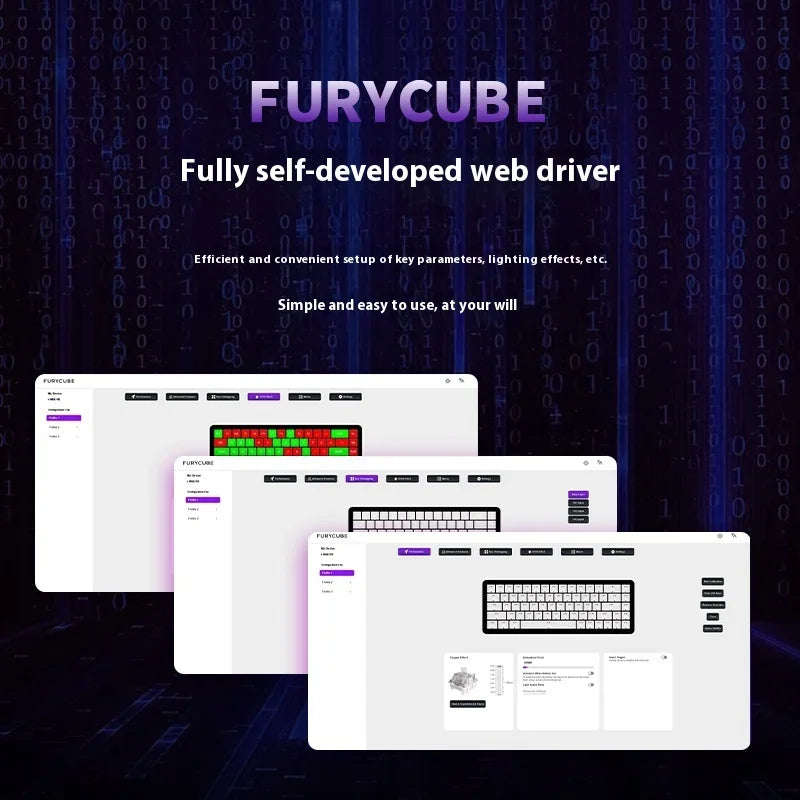 FURYCUBE M30 HE Hall Effect Gaming Keyboard Mini Keypad RT0.01mm 0.1ms Latency Support SOCD MT Valorant FPS Wired Game Keyboard