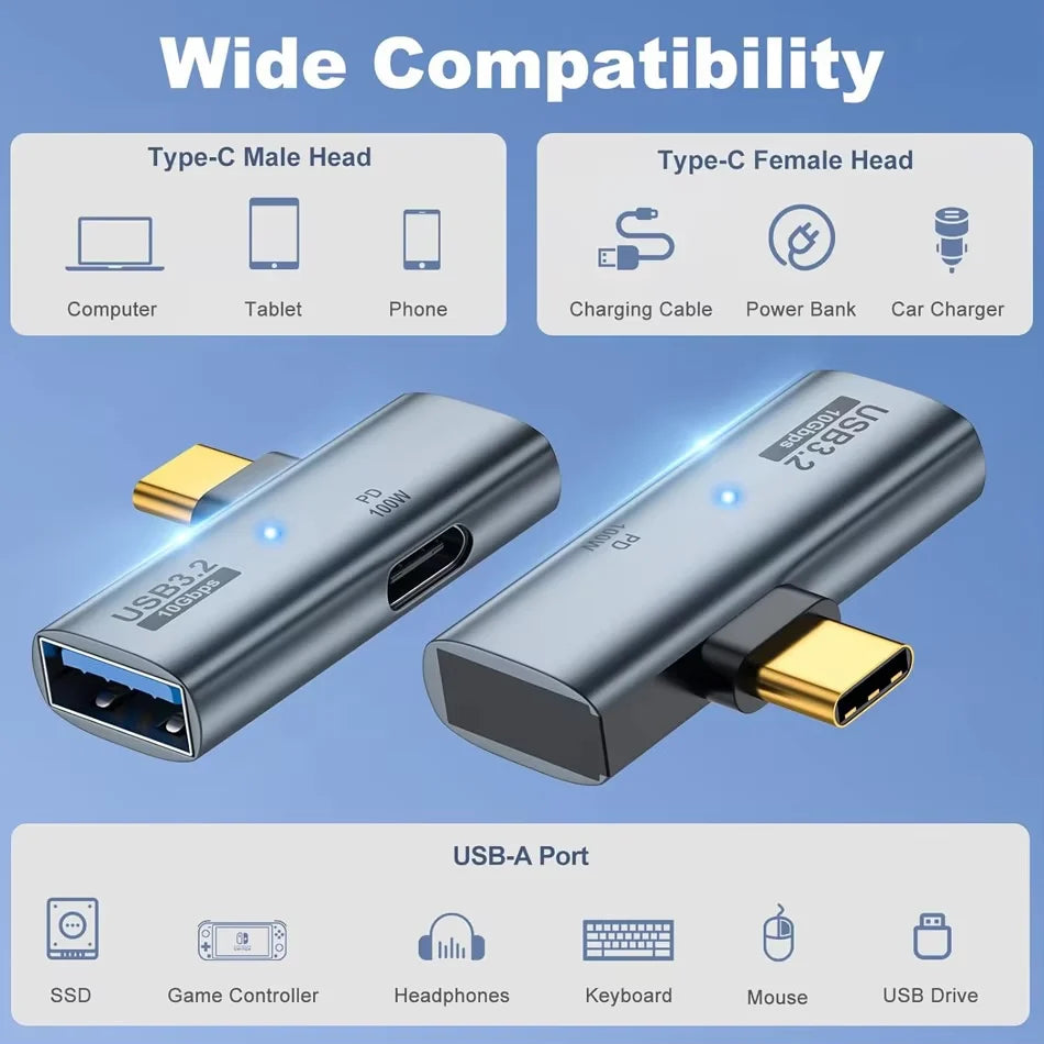 USB C Headphone and Charger Adapter 1 in 2 out Type C Audio Adapter with PD100W Fast Charging USB C Splitter for Iphone 15/16