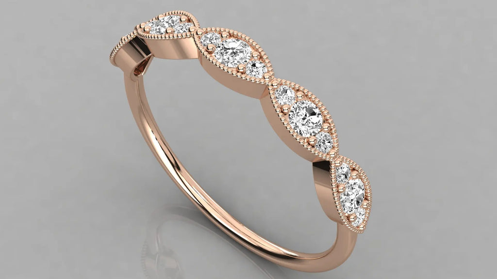 Luxury Lab Grown Peace Design Brilliant Cut Diamond IGI Certified VS Clarity 10K Gold Loose Wedding Rings Women Men