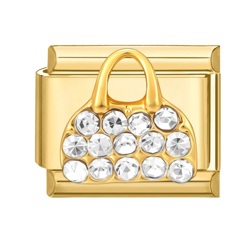 Style 5 Metal Color Stainless Steel Italian Charm Bracelet Link – Retro Module