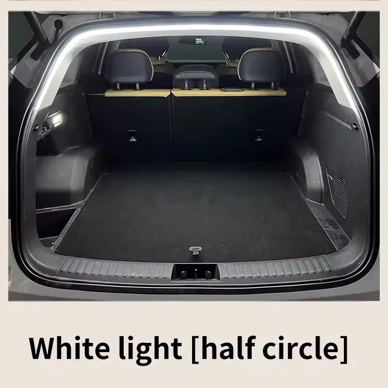 Car Trunk LED Strip Lights for The Interior Decoration of The Vehicle, Featuring Neon Lights and DIY Ambient Light Strips