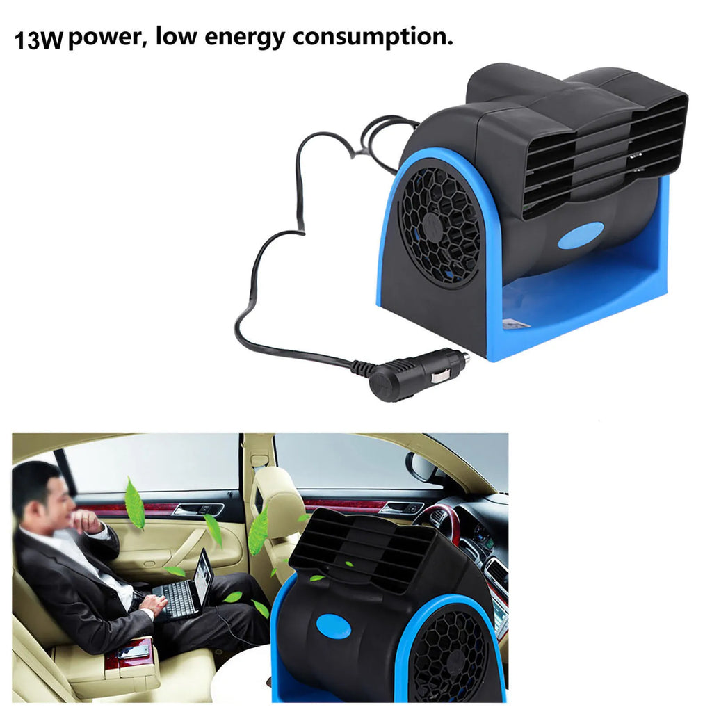 Auto Car Vehicle 12V Electric Fan Mini Adjustable Speed Silent Air Fan Car Air Fan Car Fan Electric Fan Car Silent Air Fan
