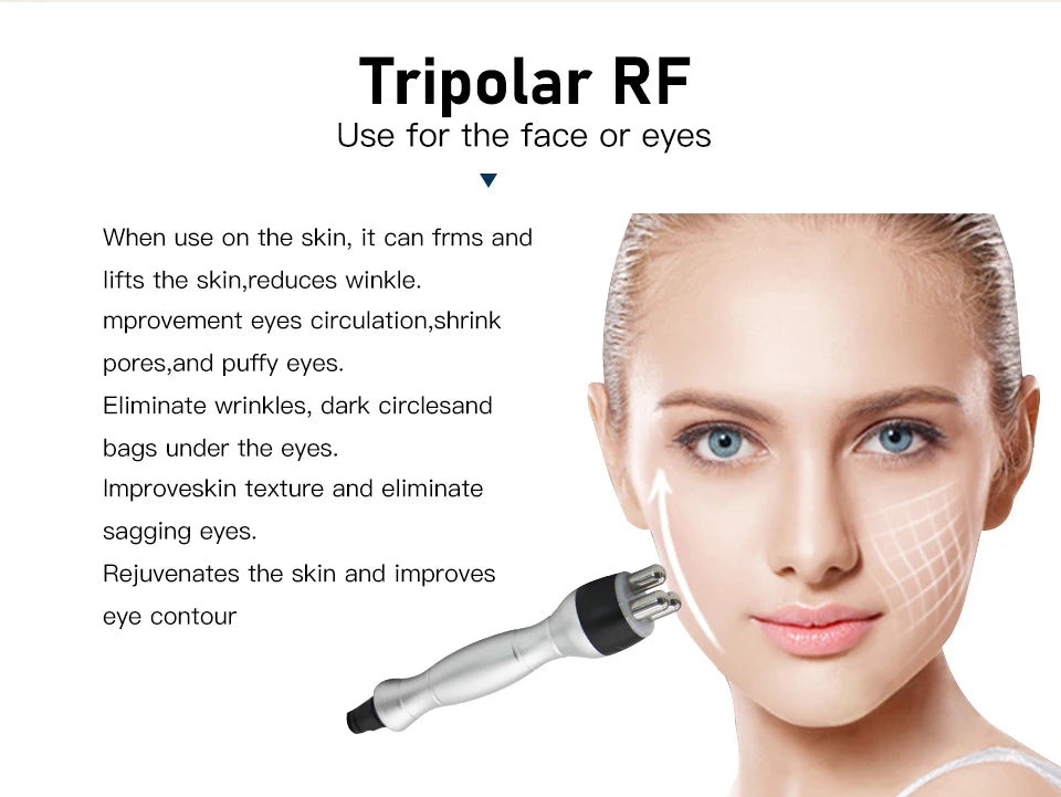 3IN1 40K Ultrasound Radiofrequency Beauty Device Massage for Shaping Tighten the Skin Burn Fat Anti-aging Whitening Beauty Tools