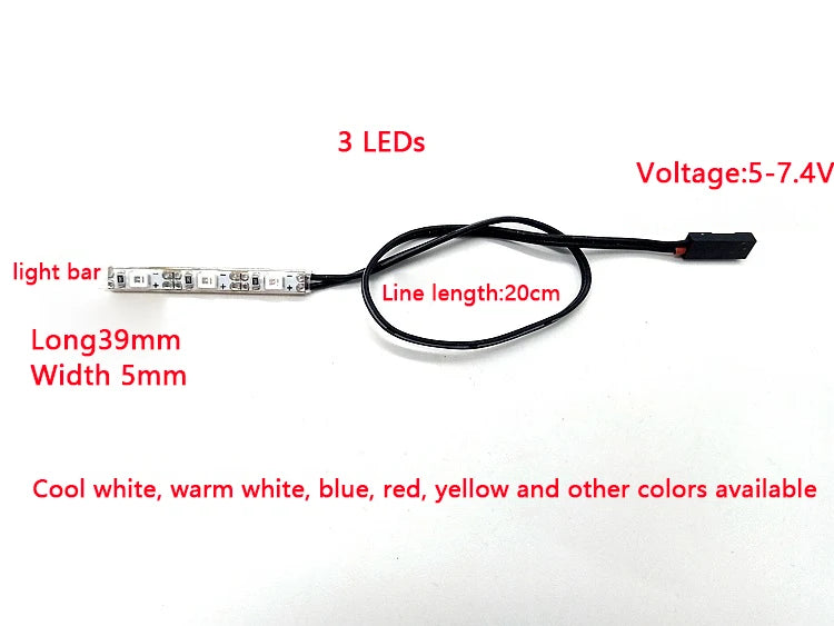 Flashing alarm light strip controller for 1/14 Tamiya RC Truck Car TRX4 For scania