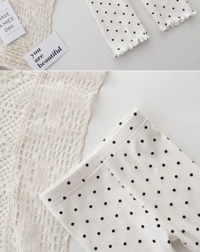 New Korean Home Clothes Baby Girls Summer Pajamas Suits Two-piece Flora Print Tshirt 1-8 Years Short Sleeve Tops+Short Pants