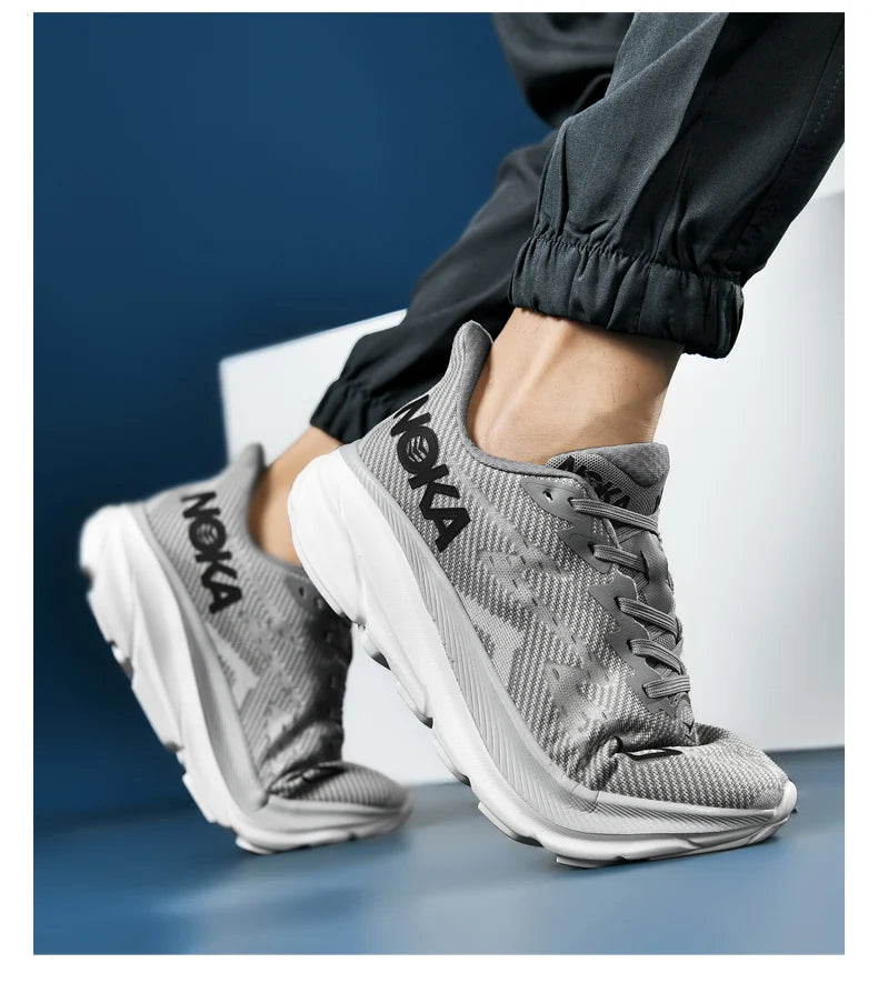 Marathon Sports Running Shoes Men Breathable Lightweight Sneakers Comfortable Athletic Nonskid Leisure Outdoor Sneakers for Men