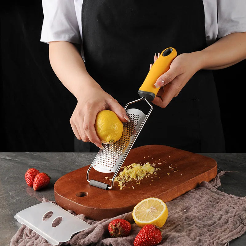 Stainless Steel Cheese Grater Lemon Zester Citrus Ginger Garlic Peeler Slicer Chocolate Grater Kitchen Fruit Vegetable Chopper