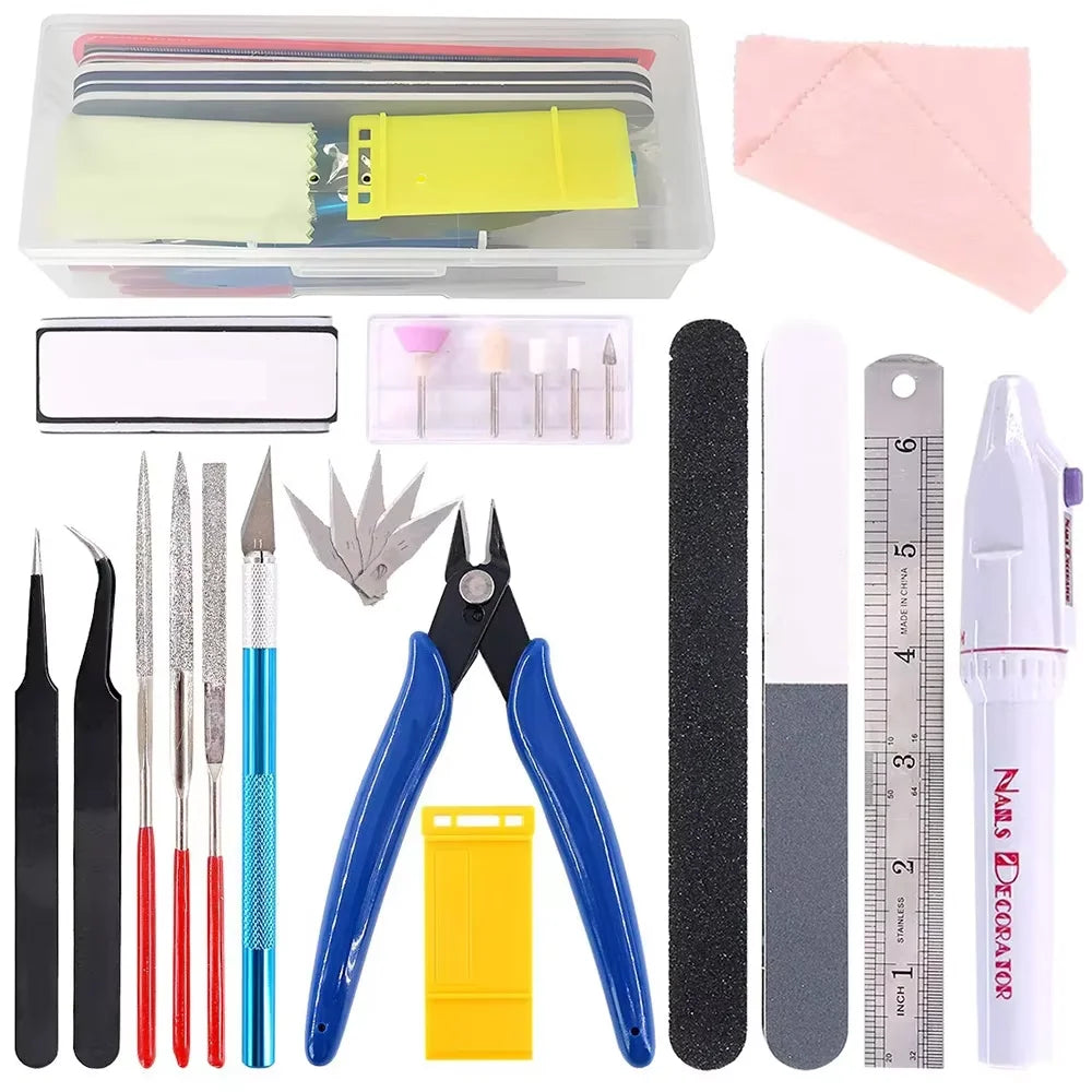 Multiple Models 3D Printer Tool Kit Trimming Knife Scraper Cleaning Needle Tweezers Pliers Deburring Kit DIY 3D Printing Tools