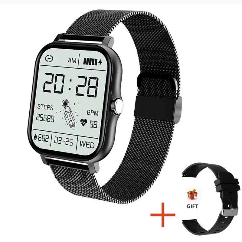 LAXASFIT 2025 New Fashion Smart Watch 1.85-inch HD Screen Bluetooth Calling Smartwatch for Men and Women Holiday Gift