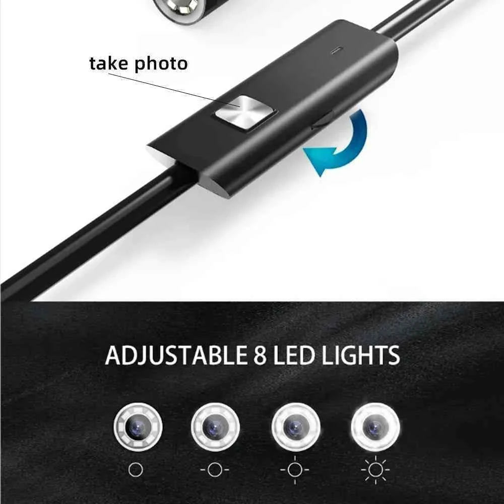 HD1920P Endoscope Inspection  Camera Type-C Mini Inspection Camera IP67  Car Sewer Pipeline Borescope for Android IOS iphone