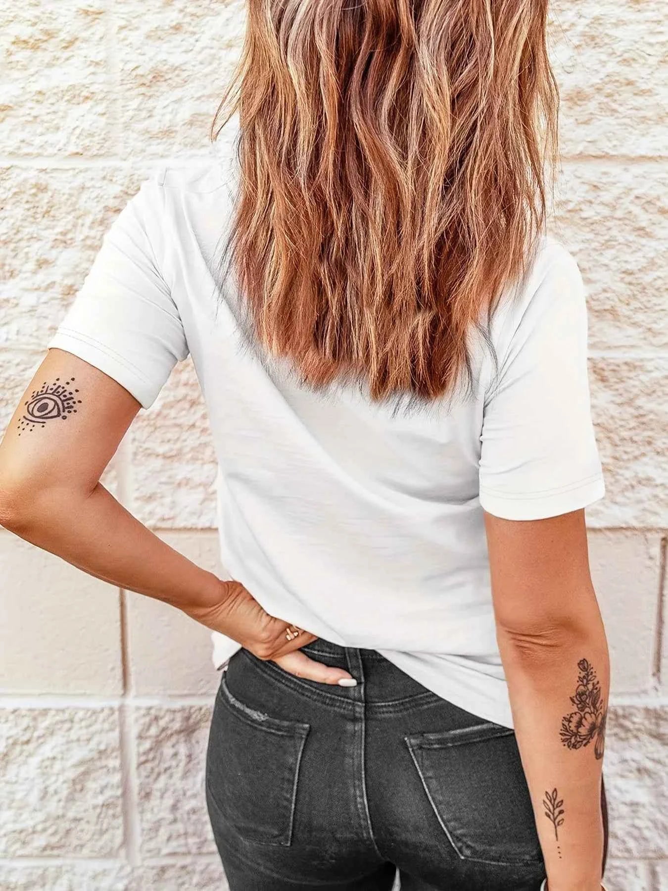 Cute Cat & Paw Print T-shirt Women's Harajuku Short Sleeve Casual Women's T-shirt Clothing Street Tops Tees Aesthetic Clothes