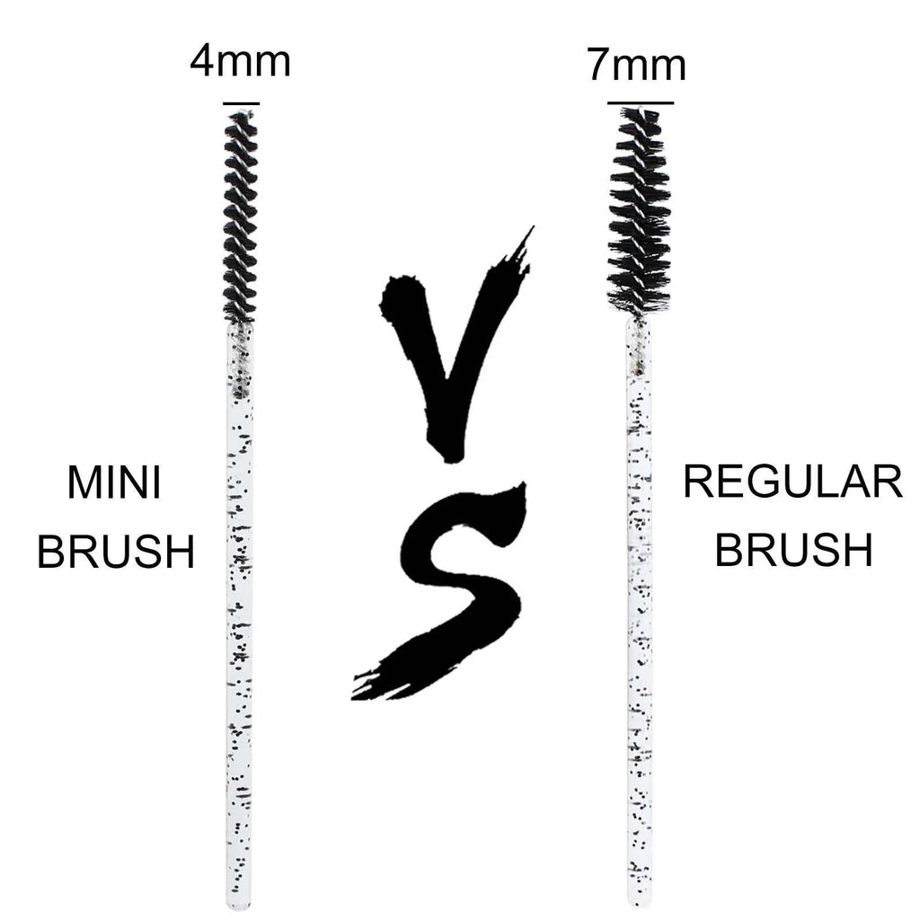 Clearance_50pcs Disposable Skinny Mascara Wands Mini Crystal Eyelash Brushes Micro Brush Lash Extension Supplies Mini Lash Brush