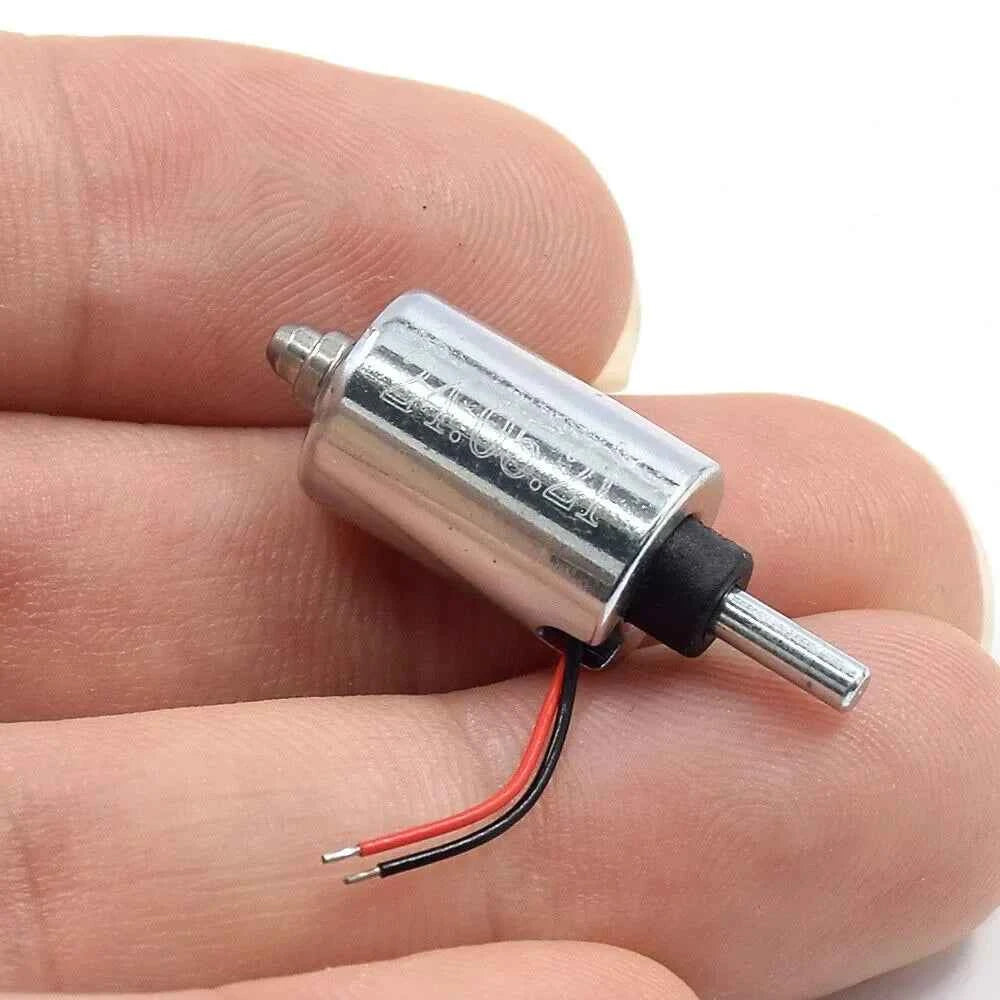 DC 7.4V 9V 12V Mini Round 10MM Cylinder Suction Push-Pull Type Linear Solenoid Electromagnet Stroke 5.5mm DIY Fingerprint Lock