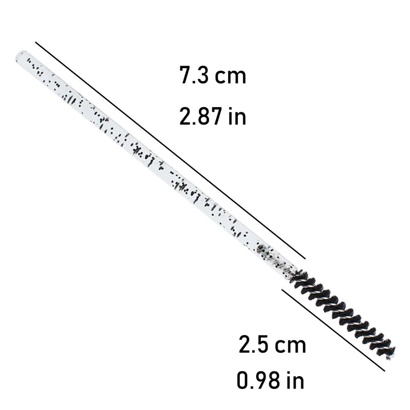 Clearance_50pcs Disposable Skinny Mascara Wands Mini Crystal Eyelash Brushes Micro Brush Lash Extension Supplies Mini Lash Brush