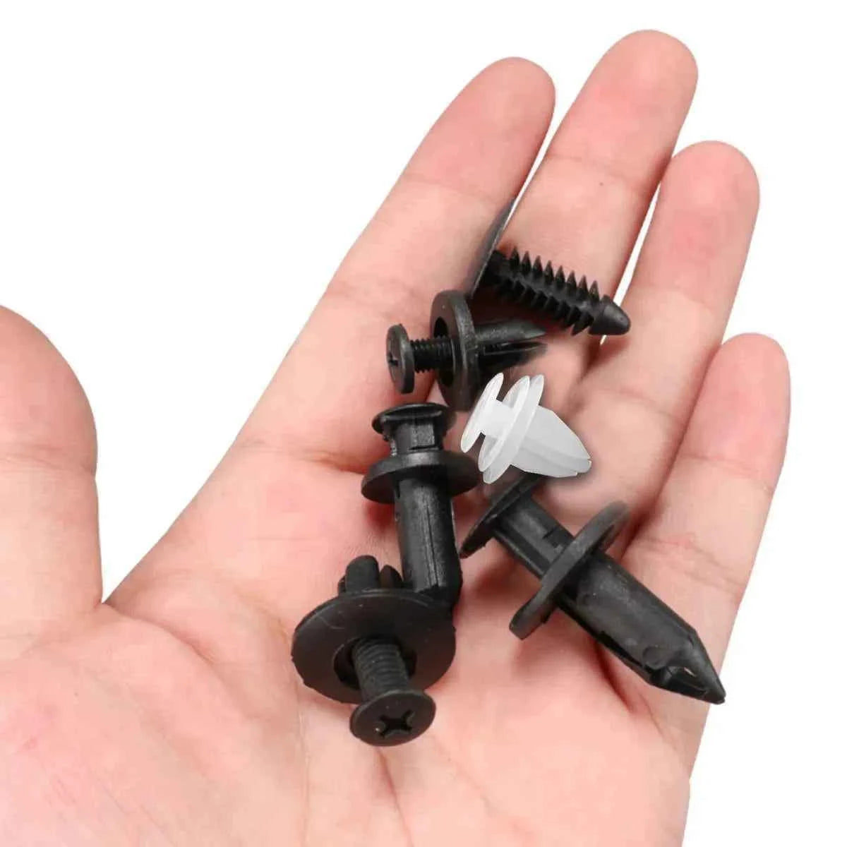 100PCS Automotive Fastener Clip Car Plastic Rivets Fasteners Push Retainer Kit Bumper Door Decorative Panel Retainer Clips