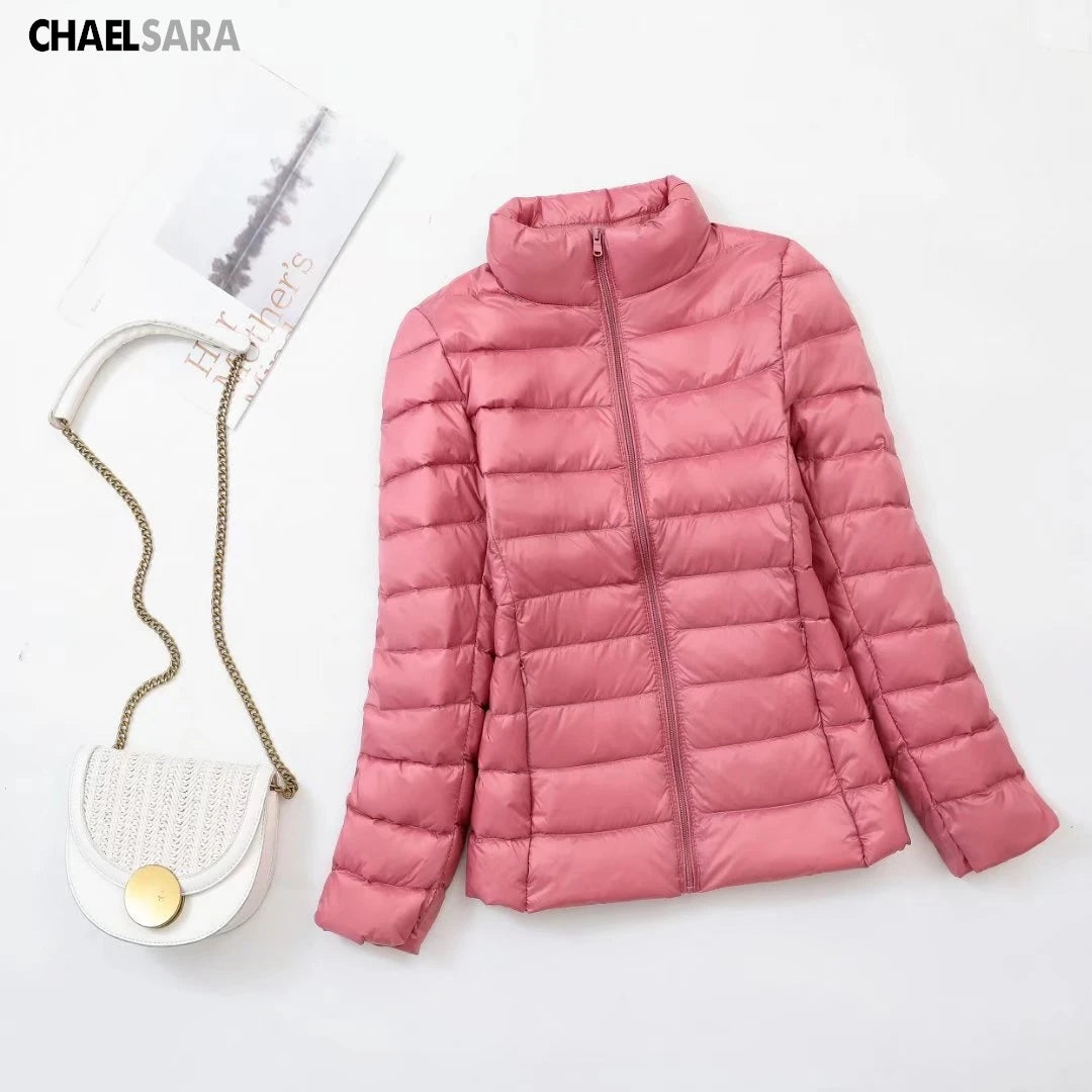 Ultra Light White Duck Down Jacket for Women, Warm Coat for Lady, Female Hooded Parka, Plus Size, 7XL, Autumn and Winter 2024