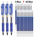 43 PCS Gel Pens & Refills Set Stationery Kawaii writing pen Black/red/blue ink 0.5 mm blue ballpoint pen Office school supplies