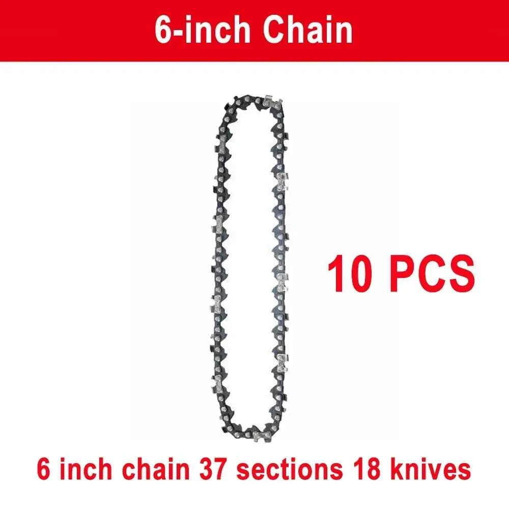Chainsaw Chain 6 Inches Chain Rechargeable Saw Mini Electric Chainsaw Cordless Saw Carpentry Gardening Tools Electric Wood Saw
