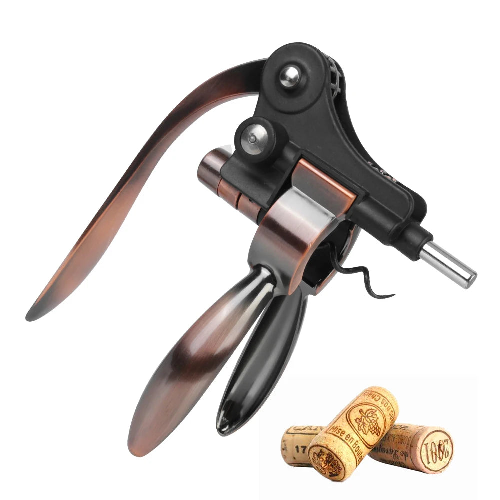 Bar Lever Corkscrew Zinc Alloy Barware Rabbit-Shaped Wine Opener Bottle Opener