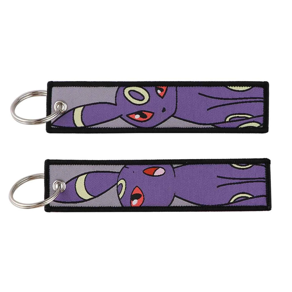 Anime Cute Animal Jet Tag Embroidery Keys Tag Women Keyring Cartoon Car Keys Fashion Jewelry Accessories Kids Gifts 1PCS