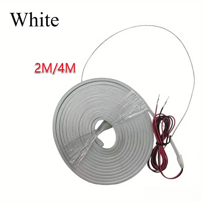Car Trunk LED Strip Lights for The Interior Decoration of The Vehicle, Featuring Neon Lights and DIY Ambient Light Strips