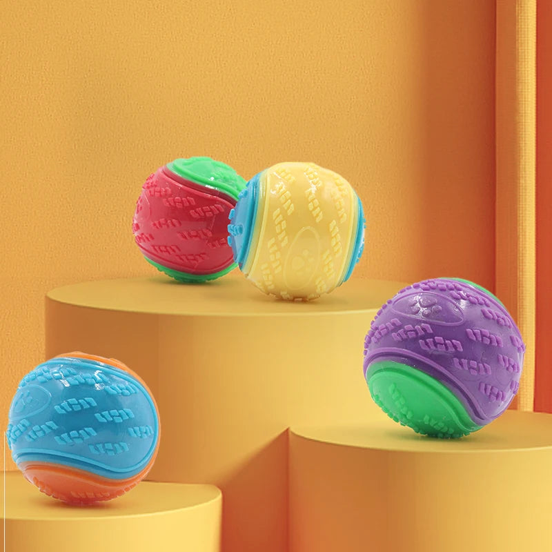 TPR Squeaky Dog Ball Toy – Teeth Cleaning & Tough Chew