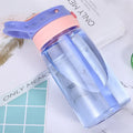 480ML Water Bottle With Straw Portable Plastic Bottles Outdoor Leakproof Cup Kids Girls Summer Cold Water Juice Drinking Bottle