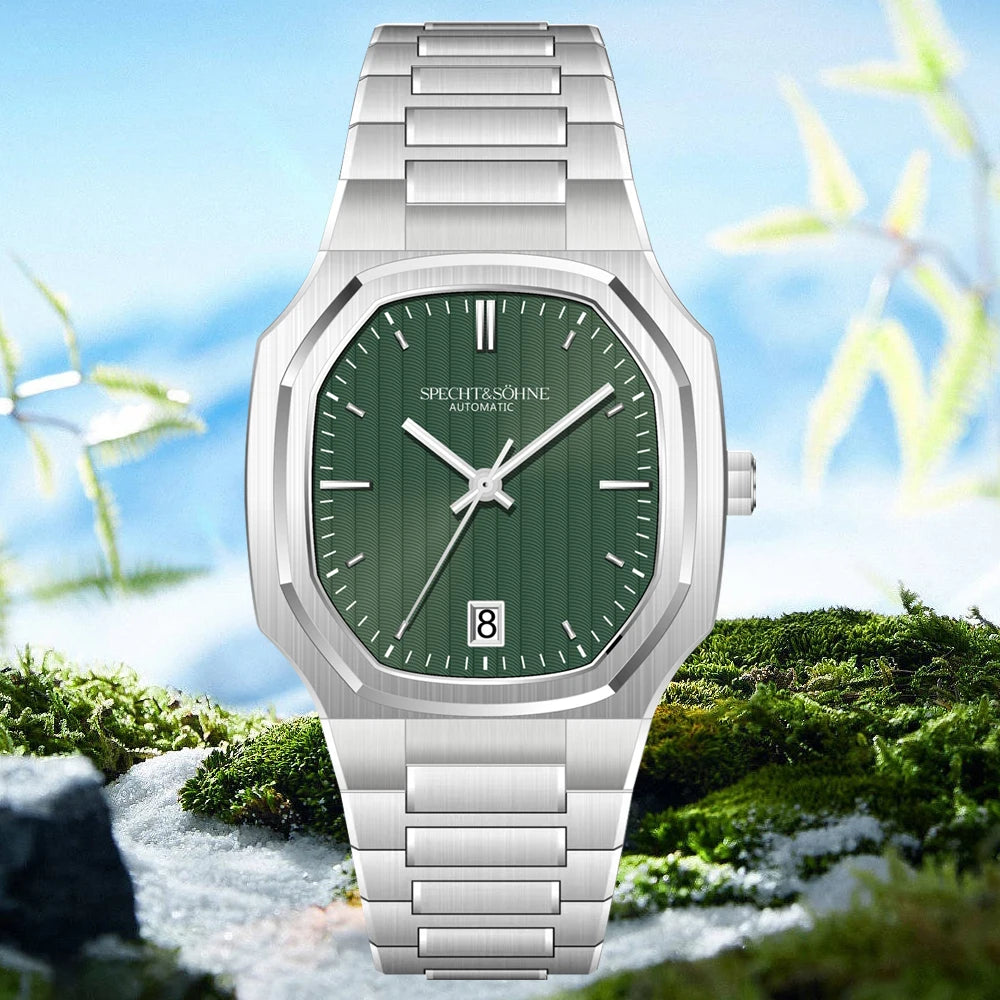 2026 New High Quality Specht&Sohne Watch 37MM Automatic Mechanical Watches Dark Blue Color Sapphire Stainless Steel Reloj Hombre