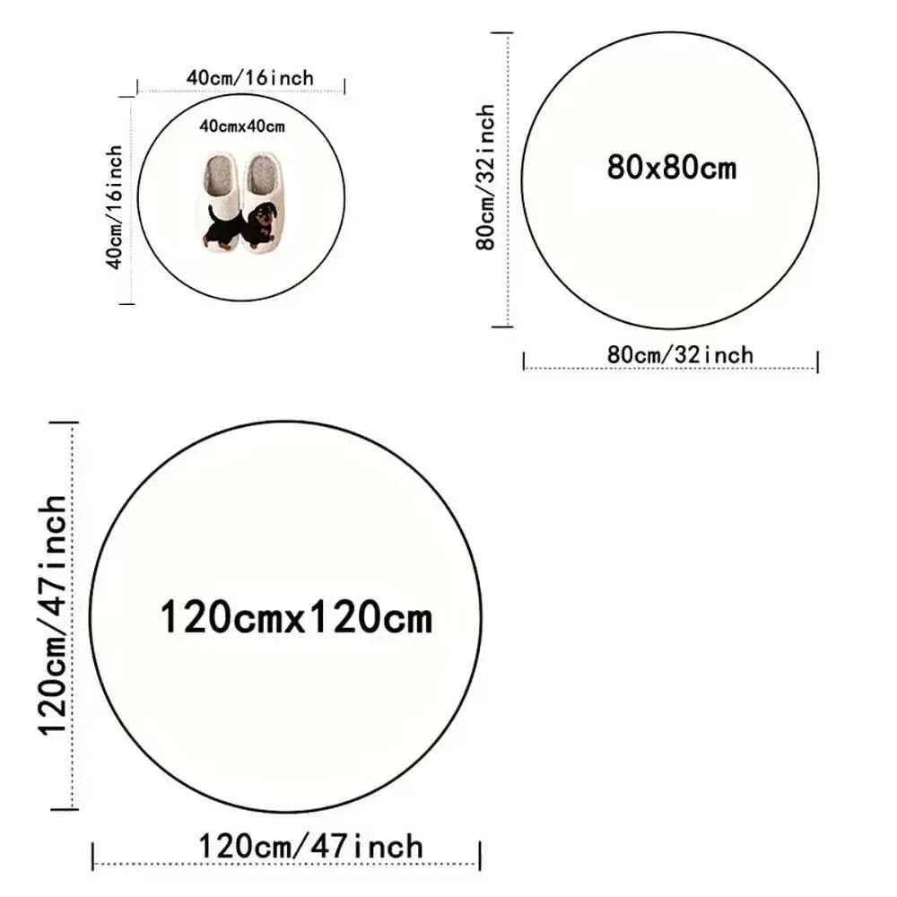 Circular Carpet, Bohemian Floor Mat, Entrance Carpet, Rural Bohemian Home Decor Floor Mat  Living Room Decoration Carpet Bedroom