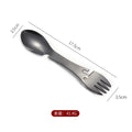 Outdoor Survival Tools 5 In 1 Camping Multi-Functional EDC Practical Kit Fork Knife Spoon Bottle/Can Opener