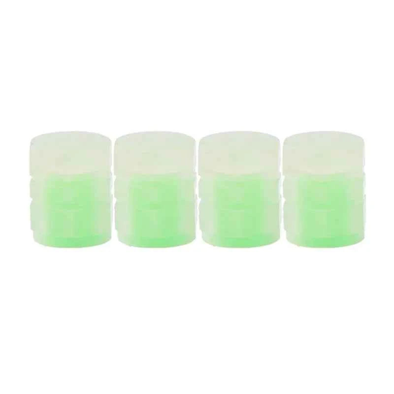 Luminous Valve Caps Fluorescent Night Car Tire Valve Caps Motorcycle Bike Glowing Decor Wheel Nozzles Tyre Cap Car Accessories
