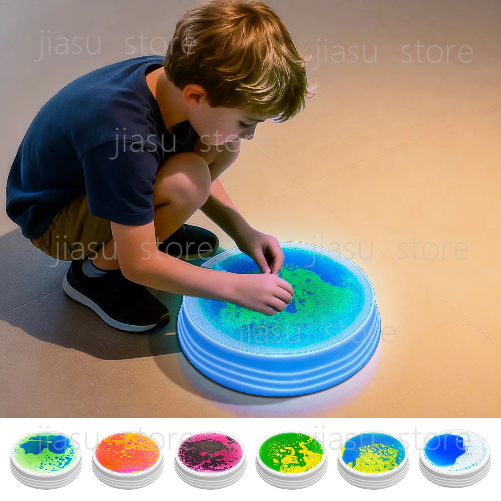Kids Sensory Training Balance Beam Stepping Stones River Stones Rainbow Light-up Educational Toy for Children Development