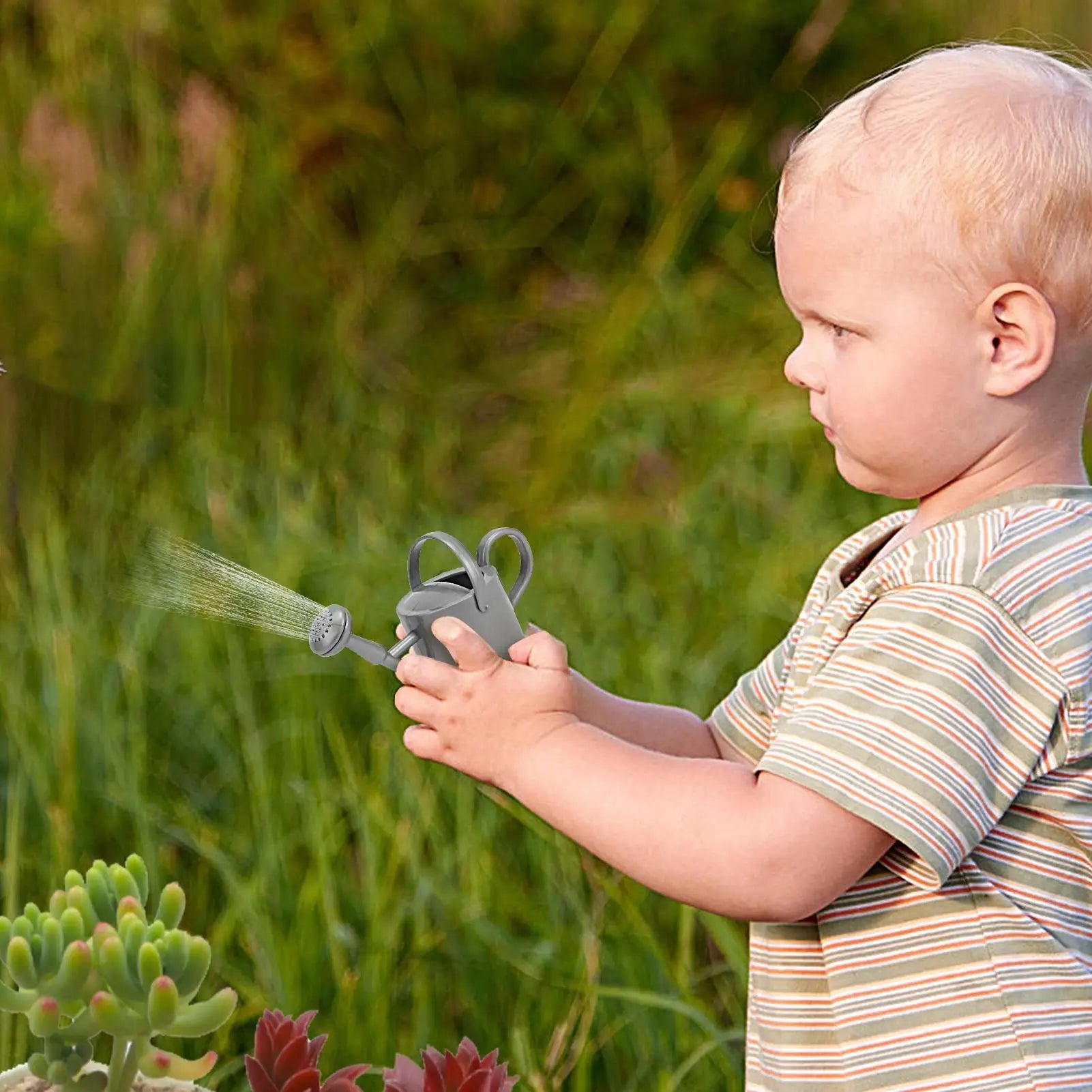 Kids Watering Can Small Childrens Watering Can Flexible Water Tool Kettle Pot for Flower Succulents Garden Outdoor Indoor