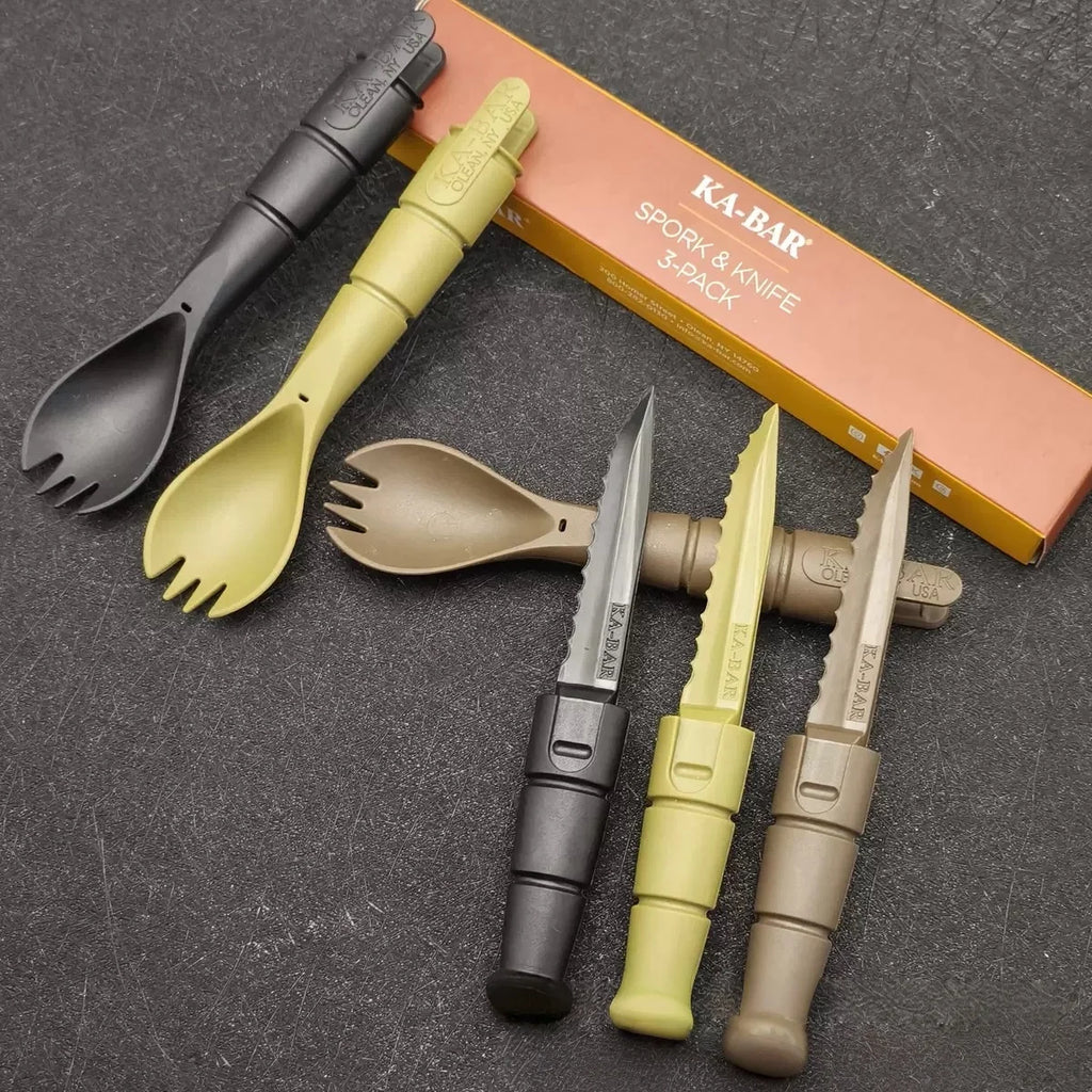 Outdoor small tools, tactical forks and spoons, EDC mini supplies, outdoor multi-functional tools