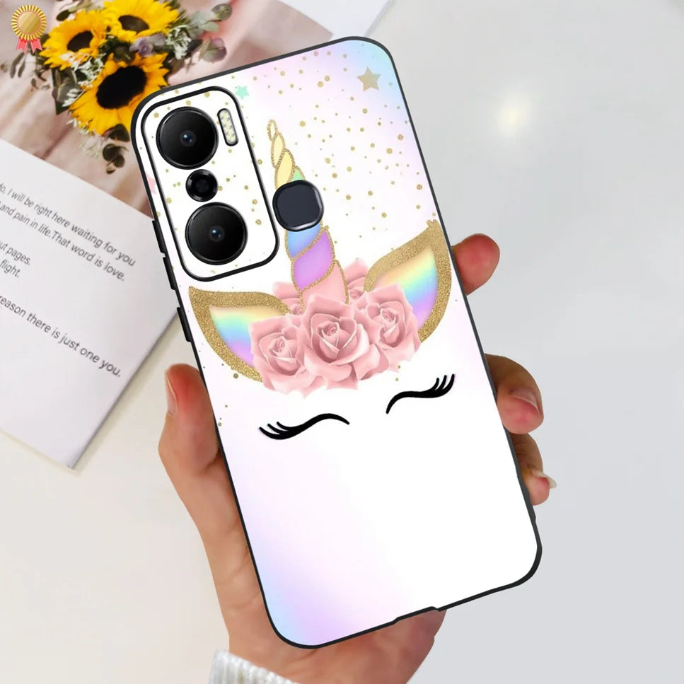 For Infinix Hot 20 Play 20i 4G Case Cute Astronaut Clear TPU Silicone Bumper Cover For Infinix Hot 20 Play 20i Phone Case Funda