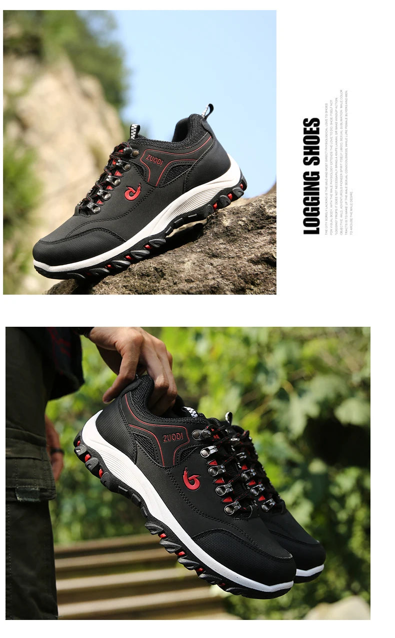 New Men's 38-48 Large Outdoor Hiking, Mountaineering, Camping, Running, Jogging Shoes, Waterproof and Anti-slip Fashion Shoes