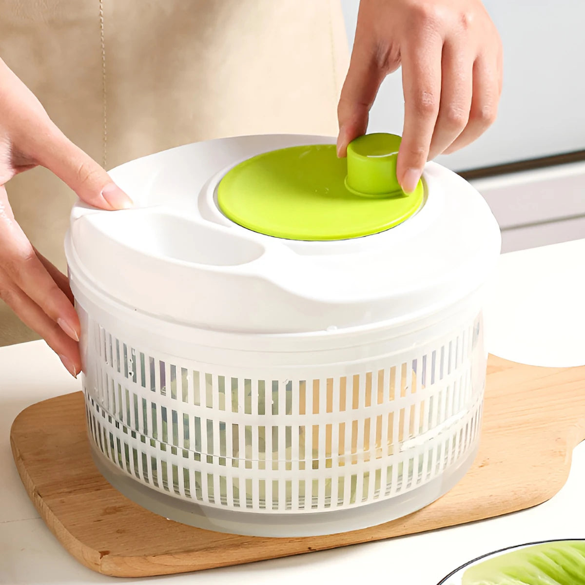 Home Vegetable Dehydrator Two-in-One Dehydrator and Cutter with Drain Basket Fruit Dehydration Basket Kitchen Gadget Home Use