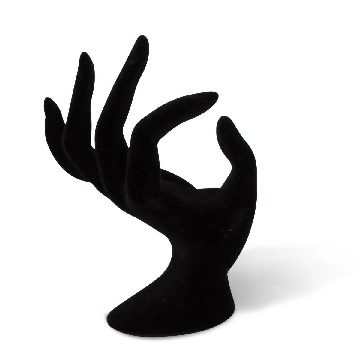 Artistic Hand-Shaped Ring Display Stand - Multi-Functional Plastic Jewelry Organizer for Rings, Bracelets & Necklaces