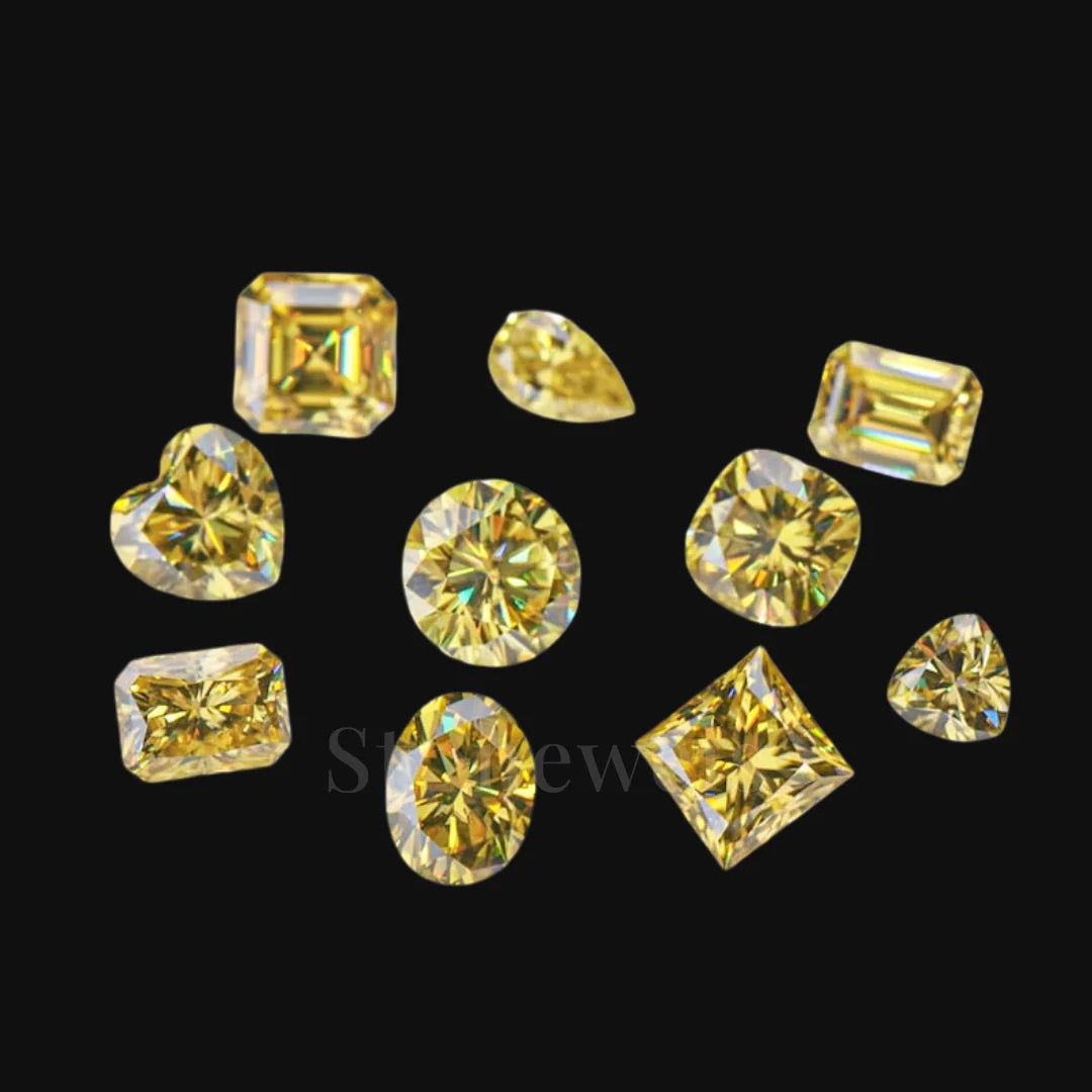 Factory Direct Yellow Butterfly Shape Lab Diamond DEF VVS VS IGI Certified Loose Synthetic Stone for Fine Jewelry
