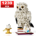 1239PCS+ Magic Owl Building Blocks Decoration Flower Owl Model Bricks Creative Kids Educational DIY Assembly Toys Holiday Gifts