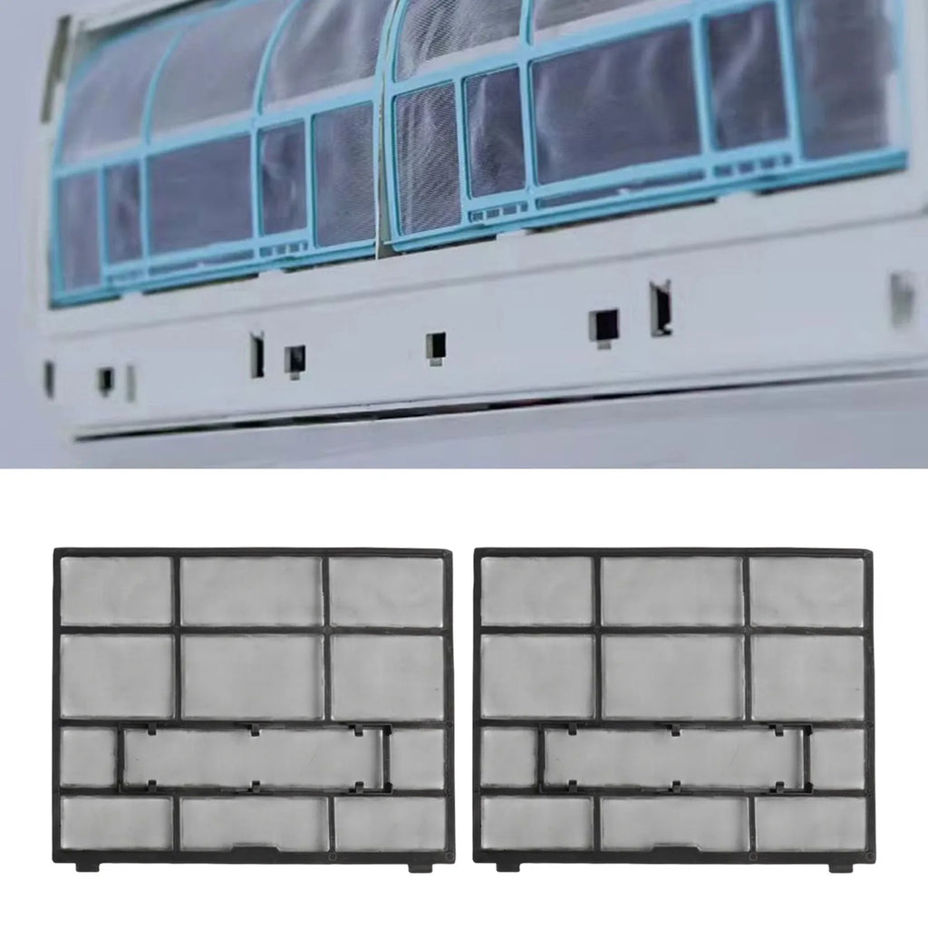 2Pcs/Set Plastic Air Conditioner Filter Mesh Indoor Unit Hanging Dust Screen Household Air Conditioning Filter Accessories