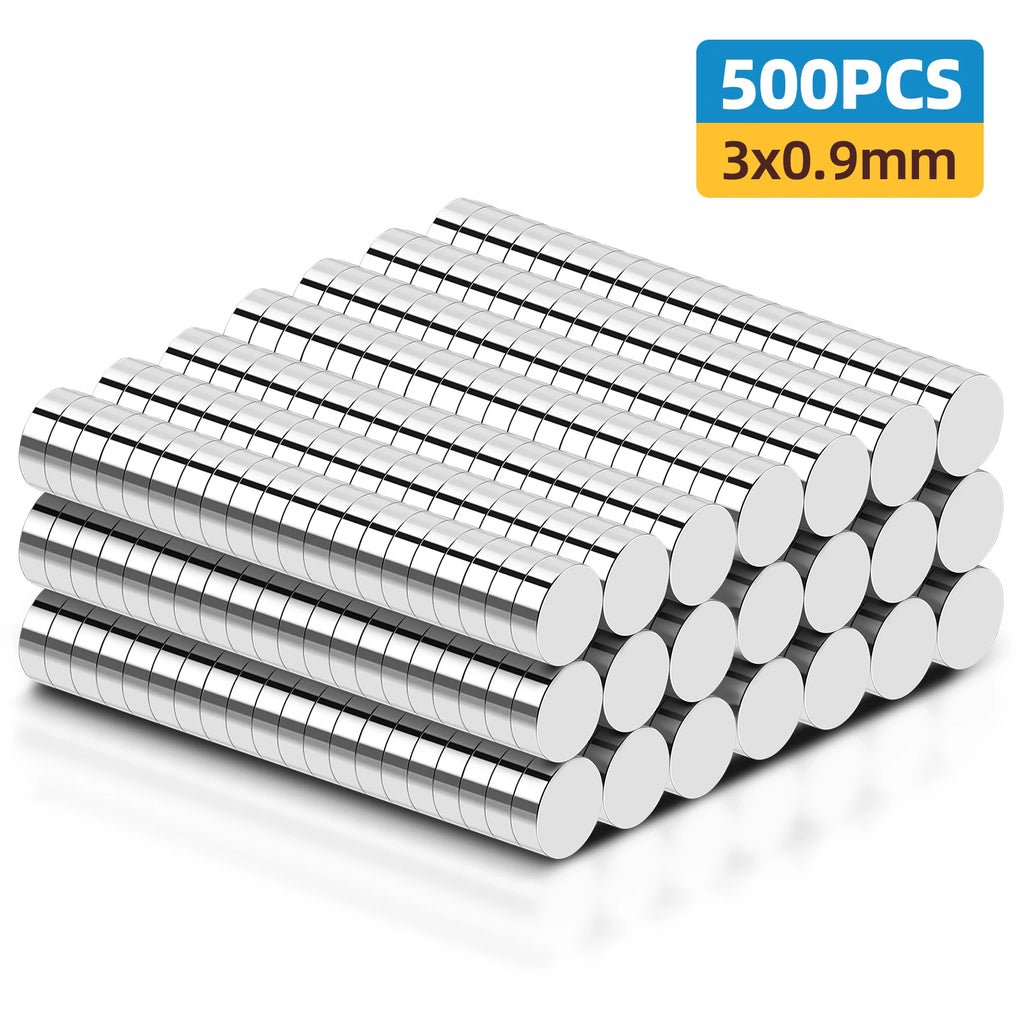 Small Magnets, Refrigerator Magnets of Different Sizes, 3x1 3x2 2x1 3x3 4x2 5x2 6x2mm Mini Magnets for Fridge, Kitchen, Office