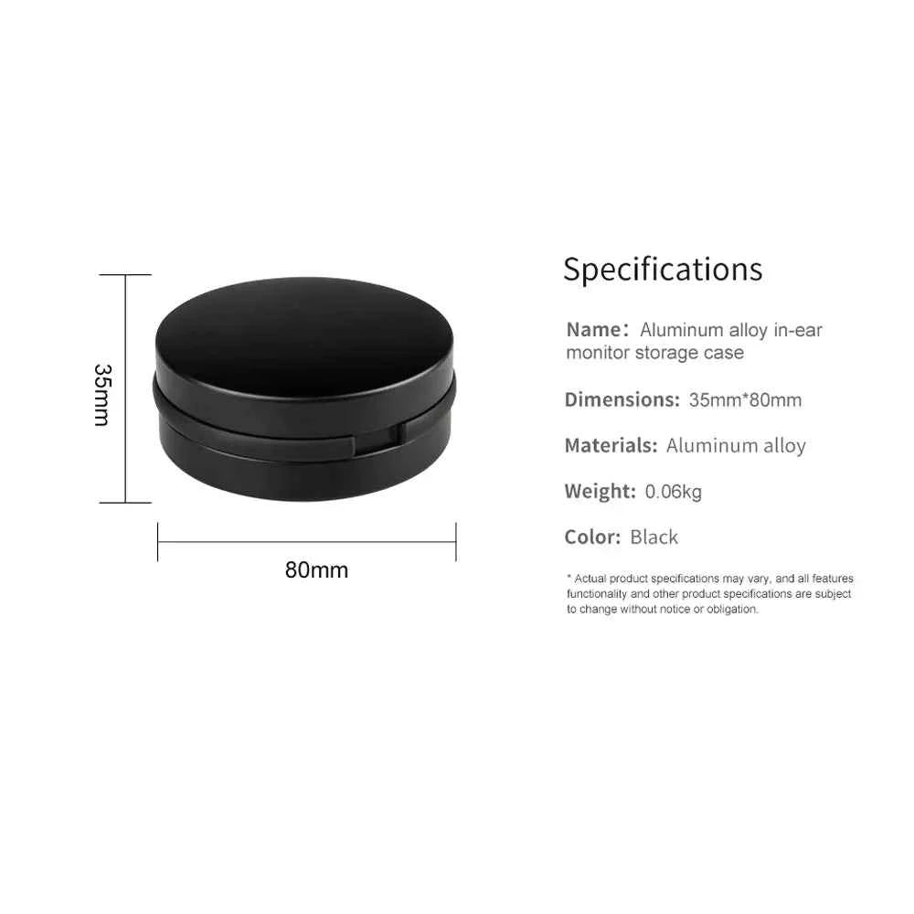 Opansten New Metal Aluminum Alloy In-ear Earphone Accessories Earphone Hard Waterproof Portable Storage Case Bag Box Earphone