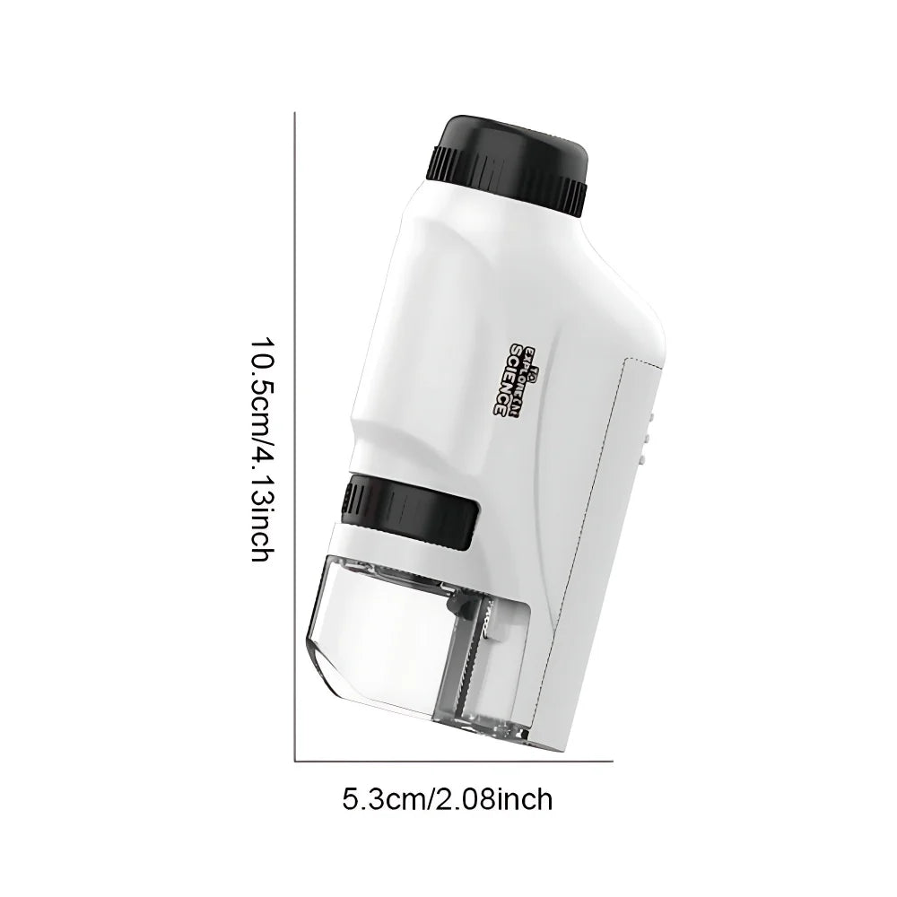 Microscope 60-120x Lab Handheld Microscope Battery Powered Microscope With LED Light Kids Science Microscope