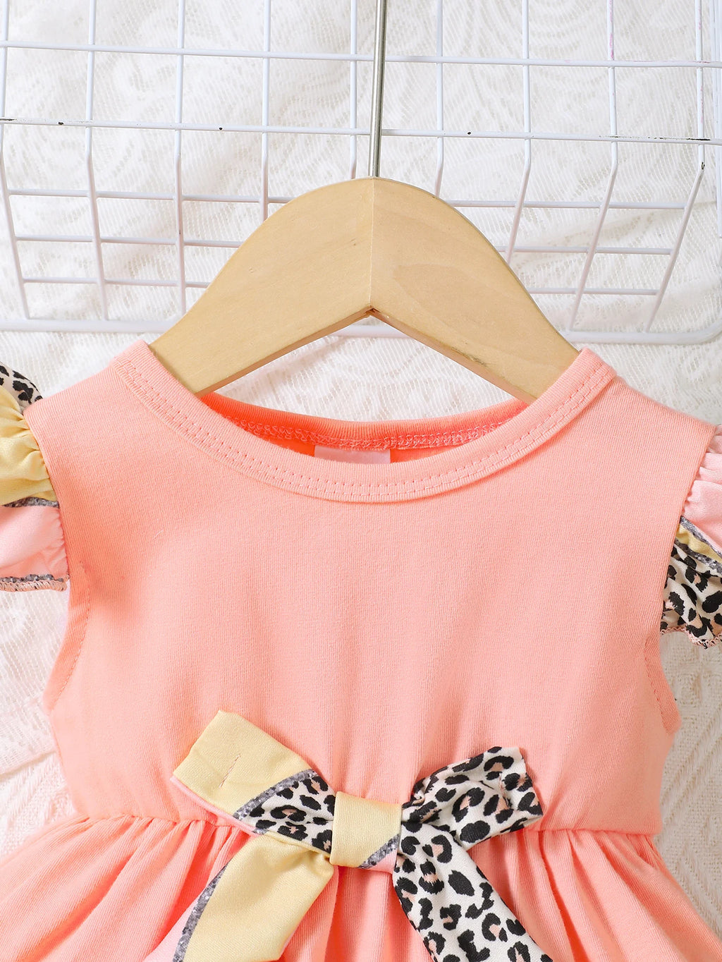 New Baby Girl Casual Round Neck Sleeveless Dress Printed Pants Two Piece Set